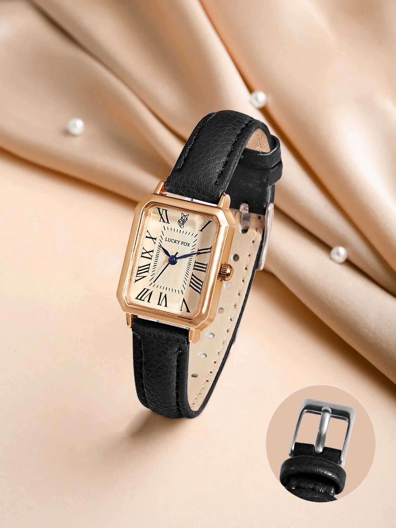 Montre-bracelet décontractée rétro à affichage numérique, cadran carré, bracelet en cuir, montre à quartz tendance pour femme, idée cadeau