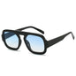 JNPCXI Lunettes de soleil carrées rétro pour femmes, design de marque tendance, verres dégradés UV400, lunettes de soleil punk pour hommes