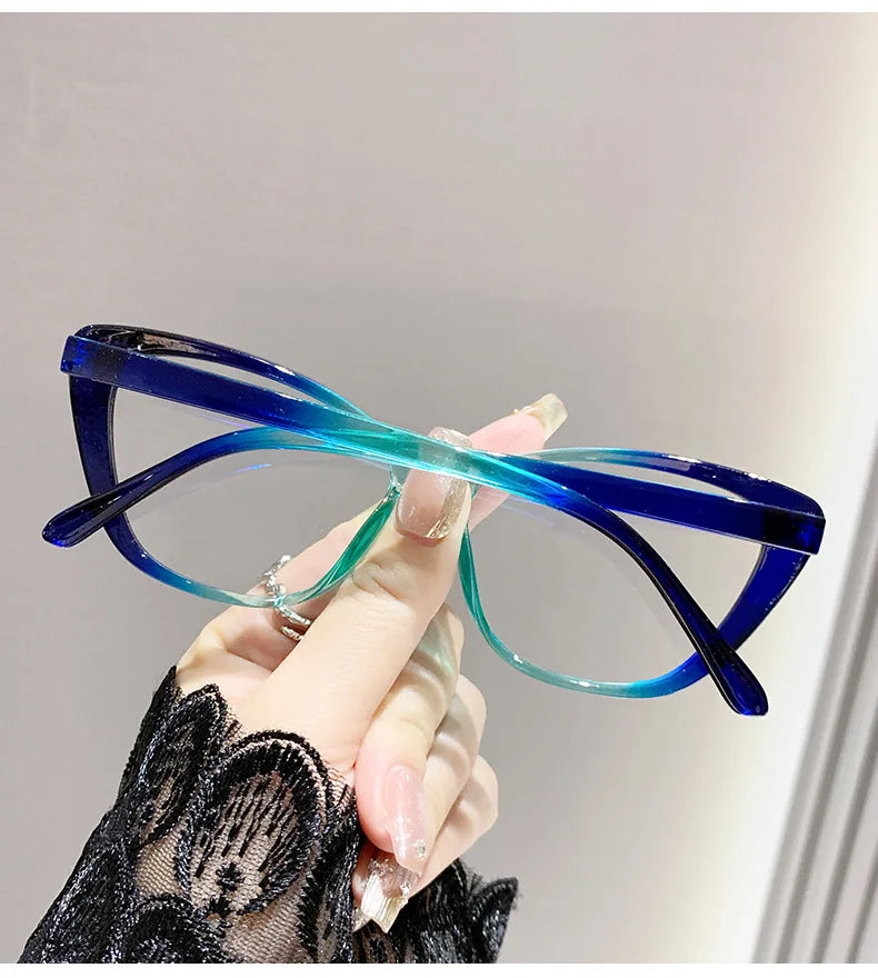 Lunettes de lecture tendance pour femmes et hommes, design luxueux, lunettes de presbytie œil de chat, protection anti-lumière bleue pour femme