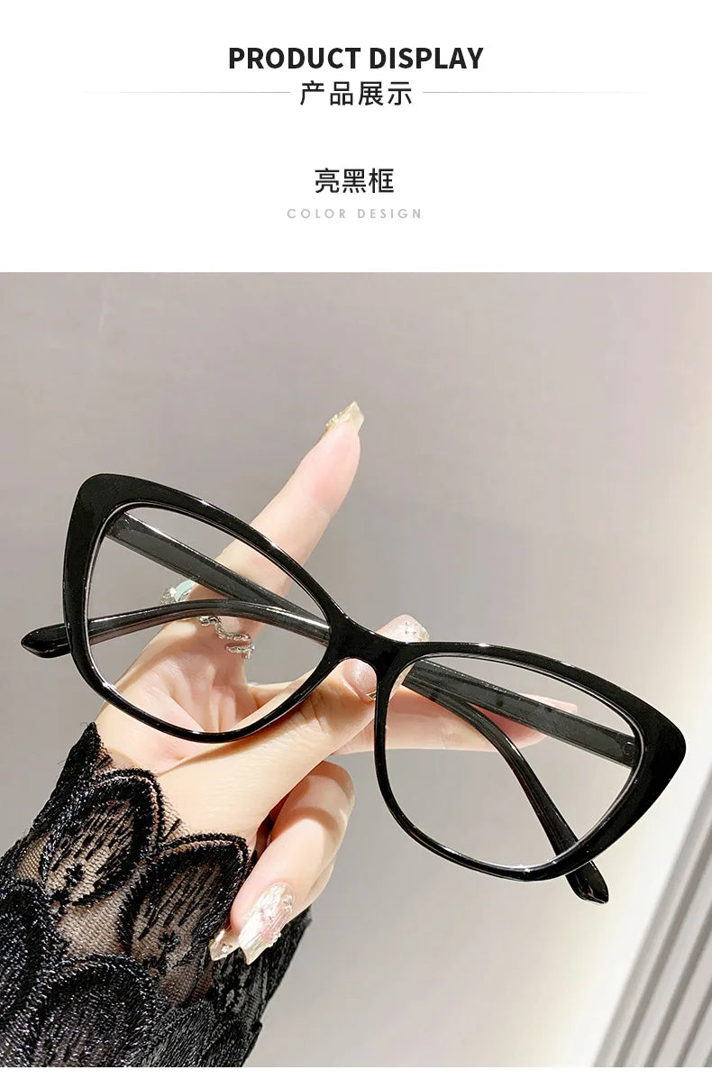 Lunettes de lecture tendance pour femmes et hommes, design luxueux, lunettes de presbytie œil de chat, protection anti-lumière bleue pour femme