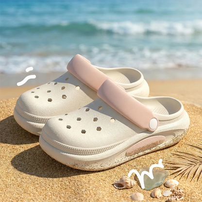 Sabots d’été pour femmes avec jolis charms 3D, sandales de jardin, chaussons de plage légers en EVA souple, chaussures d’extérieur antidérapantes à semelle épaisse et tendance