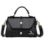 Sacs bandoulière en cuir crocodile 2024 pour femmes, sacs messager d’épaule pour femme, sacs à main et porte-monnaie de luxe de créateur pour dames.