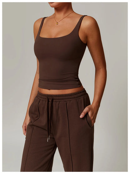 Brassière de sport respirante haut de fitness anti-transpiration pour femmes brassière de yoga haut court anti-chocs push-up brassière de sport haute résistance haut d’entraînement pour salle de sport
