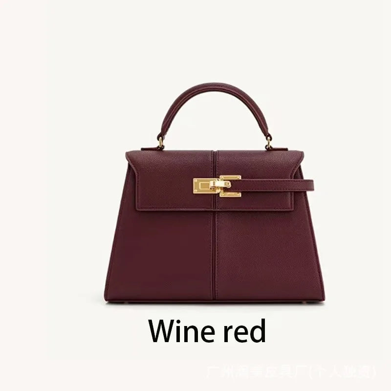 Sac trapézoïdal JW PEI, nouveau style, en cuir véritable, sac pour femme, haut de gamme, polyvalent, sac bandoulière, tendance, style niche
