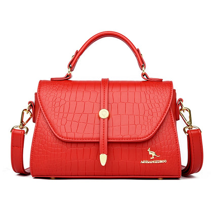 Sacs bandoulière en cuir crocodile 2024 pour femmes, sacs messager d’épaule pour femme, sacs à main et porte-monnaie de luxe de créateur pour dames.