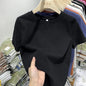 T-shirt pour femme, t-shirt pour filles, vêtements pour femmes, hauts, t-shirt en coton, t-shirt féminin à manches courtes, tee-shirt de printemps, haut sexy Y2K, blanc