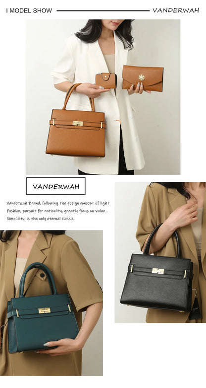 3 ensembles ou 1 grand sac à main pour femme, sacs grande capacité de luxe, sacs à bandoulière et portés croisés, petit porte-monnaie, sac en cuir de qualité, tendance 🔥