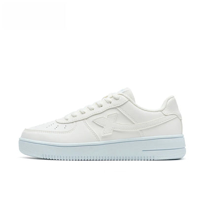 Baskets blanches Xtep pour femmes, printemps 2026, chaussures de couple polyvalentes, tendance et décontractées, à semelle épaisse rehaussante, chaussures de sport pour femmes 874118319851