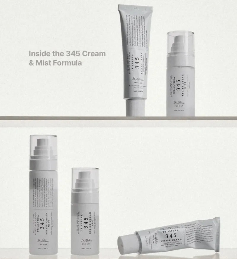 Crème Originale Dr.Althea 147 Barrier 345 Relief, crème antioxydante éclaircissante, hydratante, réparation intensive, brume essence coréenne