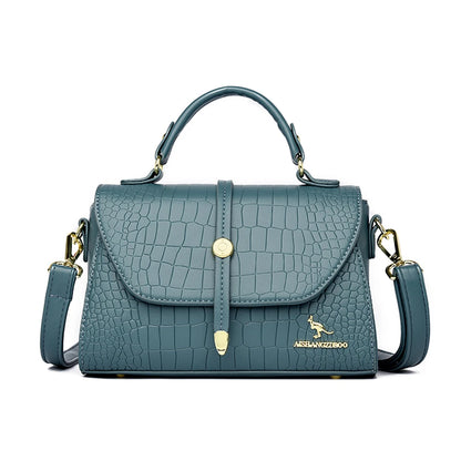 Sacs bandoulière en cuir crocodile 2024 pour femmes, sacs messager d’épaule pour femme, sacs à main et porte-monnaie de luxe de créateur pour dames.