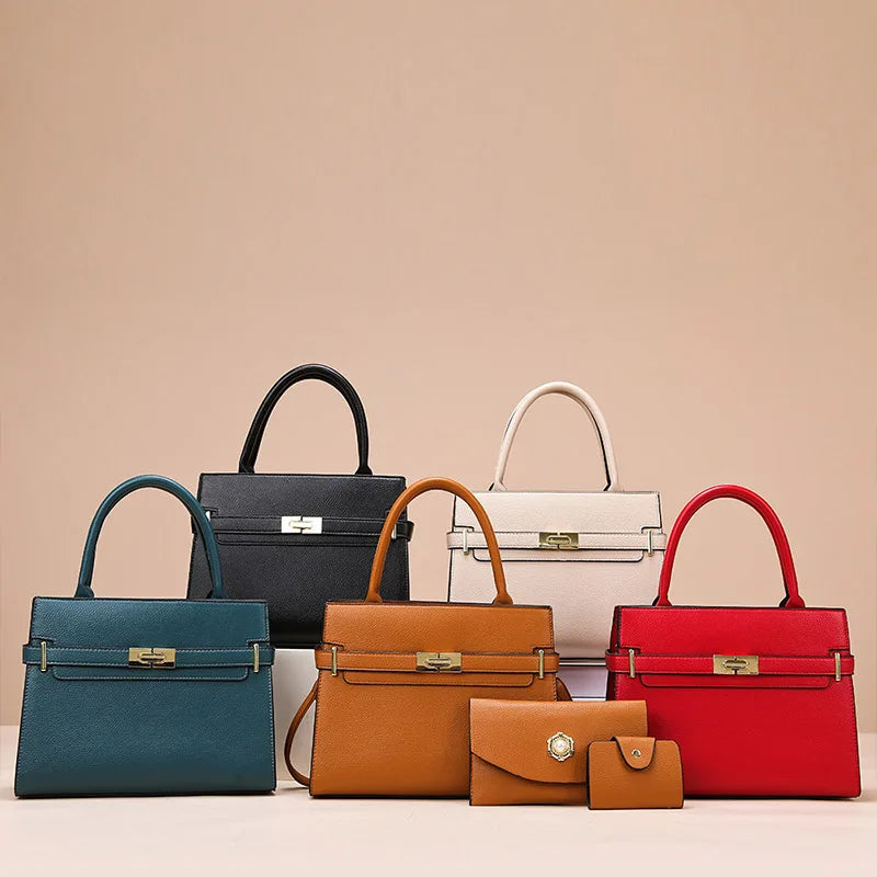 3 ensembles ou 1 grand sac à main pour femme, sacs grande capacité de luxe, sacs à bandoulière et portés croisés, petit porte-monnaie, sac en cuir de qualité, tendance 🔥