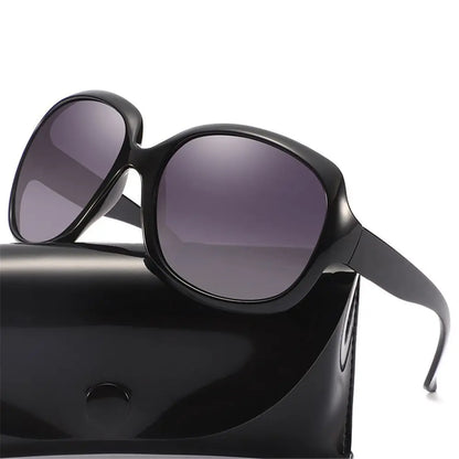 Lunettes de soleil polarisées Shades pour femmes, carrées, UV 400, style vintage, monture elliptique, lunettes de soleil oversize pour femmes et hommes