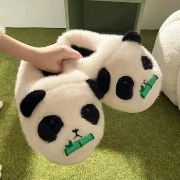 Pantoufles hamster câlines et mignonnes pour femmes, hiver automne, en peluche chaude, chaussures nuage pour chambre, pantoufles familiales pour femme, pantoufles animaux kawaii