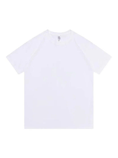 Bornladies Summer T-shirt femme 100 % coton, basique, tendance, uni, manches courtes, haut à superposer ample, 230 g/m², hauts et chemises