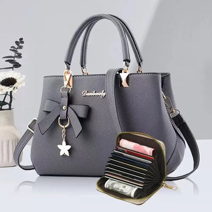 Nouvelle version coréenne tendance automne-hiver, sac pour femme avec nœud, sac portable à bandoulière, sac messager, sac « killer », sac pour maman, grande capacité
