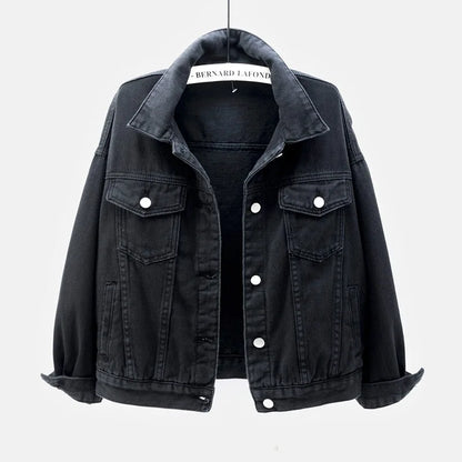 Veste en jean classique pour femmes Jeans 2023 vestes en jean boyfriend pour femmes manteau oversize ample veste femme violet blanc jaune femme