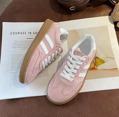 Baskets plates pour femmes, chaussures de tennis mode pour dames, chaussures vulcanisées à lacets, baskets d’extérieur pour l’automne, chaussures de skate pour étudiantes, chaussures décontractées.