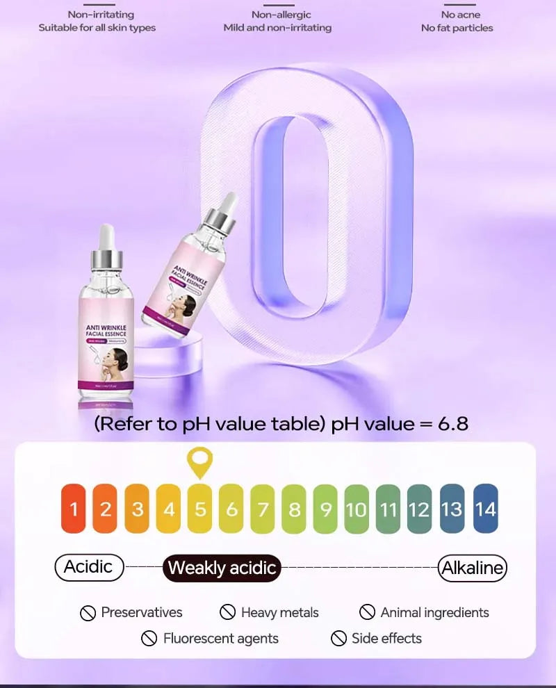 Effet anti-rides instantané, élimine les rides du visage, sérum hydratant pour les ridules autour des yeux, pattes d’oie, rides du cou