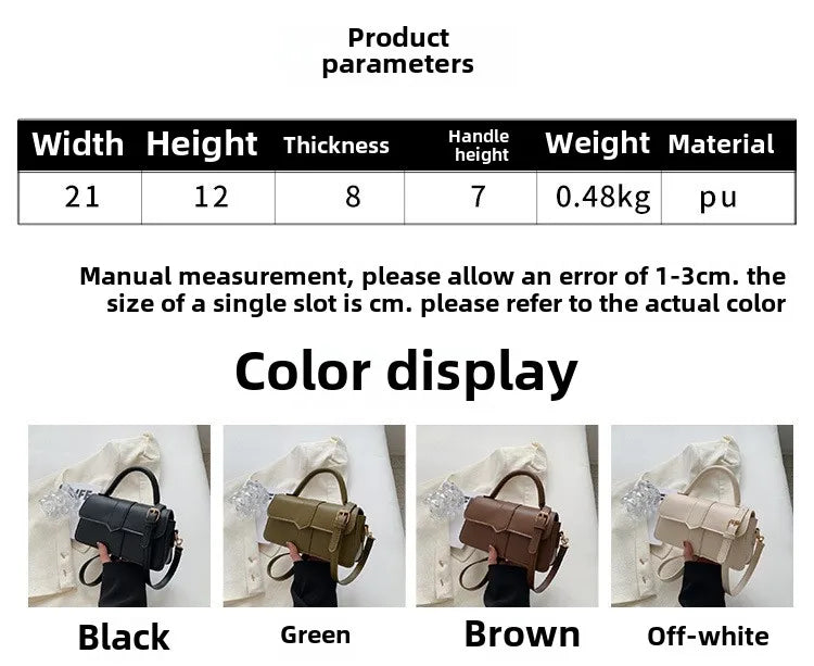 Sac à bandoulière en cuir PU pour femmes, sac à main, sac bandoulière tendance, sac vintage porté sous le bras, cartable carré