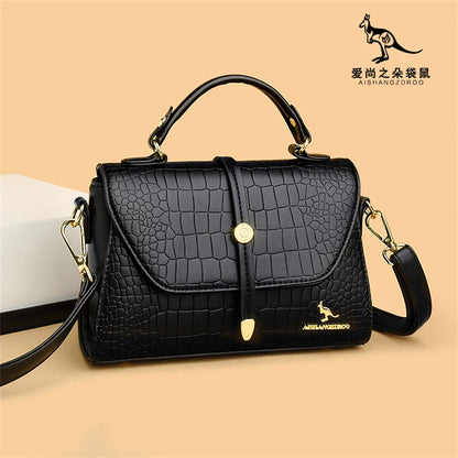 Sacs bandoulière en cuir crocodile 2024 pour femmes, sacs messager d’épaule pour femme, sacs à main et porte-monnaie de luxe de créateur pour dames.