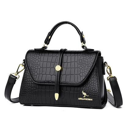 Sacs bandoulière en cuir crocodile 2024 pour femmes, sacs messager d’épaule pour femme, sacs à main et porte-monnaie de luxe de créateur pour dames.