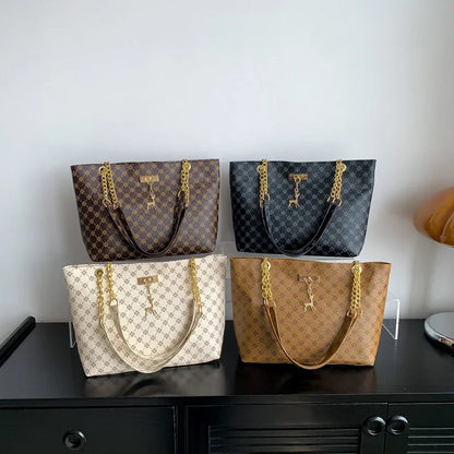 Nouveau sac à main pour la presbytie, texture en cuir souple, grand cabas grande capacité pour femme avec accessoires suspendus, sac à bandoulière