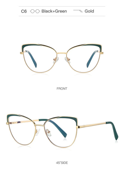 Lunettes de vue photochromiques œil de chat pour femmes JMISUS Fashion, monture papillon personnalisée, lunettes progressives anti-lumière bleue