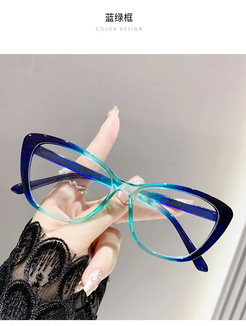 Lunettes de lecture tendance pour femmes et hommes, design luxueux, lunettes de presbytie œil de chat, protection anti-lumière bleue pour femme