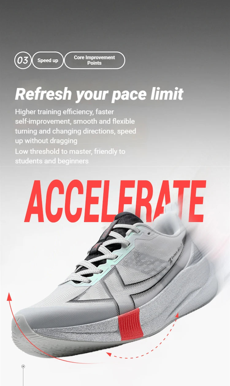 Chaussures de jogging et de course Xtep 2000km 5.0 pour femmes, amorti, design tendance, couleur durable et résistante, semelle élastique, baskets 874118110024