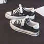 Chaussures pour femmes, chaussures en toile, baskets de printemps à semelle épaisse augmentant la hauteur, chaussures de skate tendance et polyvalentes, chaussures vulcanisées pour étudiantes
