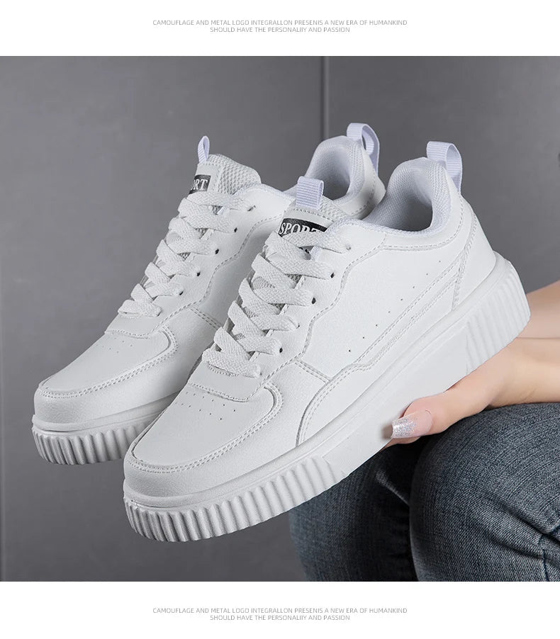 Chaussures décontractées pour femmes, respirantes, plates, pour la marche, baskets blanches, chaussures féminines de sport, de course, de marche en extérieur pour hommes