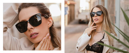 Lunettes de soleil polarisées œil de chat ZENOTTIC Fashion pour femmes - Lunettes de soleil surdimensionnées avec protection UV400, style rétro et design créateur