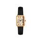 Montre-bracelet décontractée rétro à affichage numérique, cadran carré, bracelet en cuir, montre à quartz tendance pour femme, idée cadeau