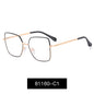 JMISUS Fashion Femme Lunettes optiques carrées avec verres correcteurs anti-lumière bleue photochromiques gris en forme de papillon, lunettes de vue sur ordonnance