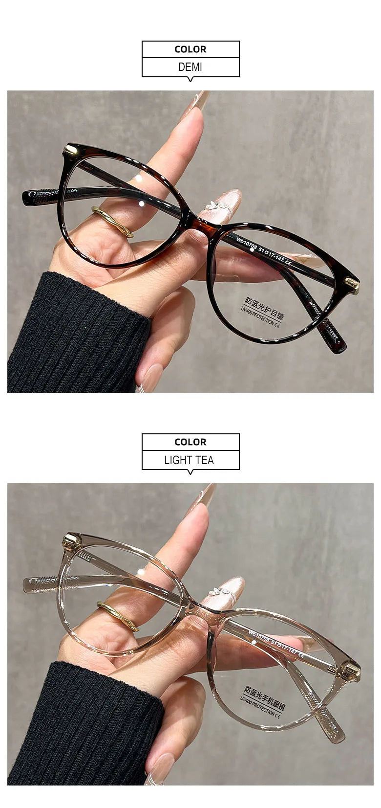 KANSEPT Lunette Lunettes de myopie pour femmes Lentilles optiques pour femmes avec prescription personnalisée Lunettes de vue Lunettes de lecture Lunettes femme degré