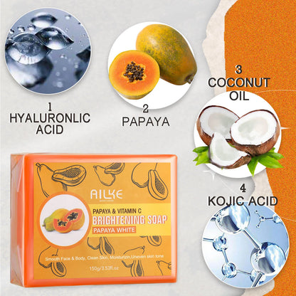 Ensemble de soins de la peau au collagène AILKE pour femmes, hydratant, blanchissant, élimine les taches de rousseur, les taches brunes, les points noirs, kit éclaircissant pour la peau