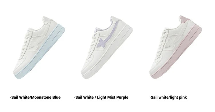 Baskets blanches Xtep pour femmes, printemps 2026, chaussures de couple polyvalentes, tendance et décontractées, à semelle épaisse rehaussante, chaussures de sport pour femmes 874118319851