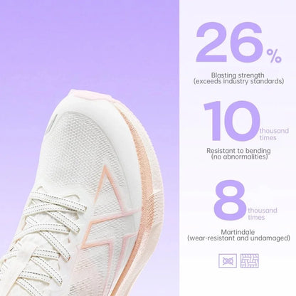 Chaussures de jogging et de course Xtep 2000km 5.0 pour femmes, amorti, design tendance, couleur durable et résistante, semelle élastique, baskets 874118110024
