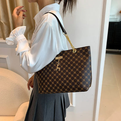 Nouveau sac à main pour la presbytie, texture en cuir souple, grand cabas grande capacité pour femme avec accessoires suspendus, sac à bandoulière