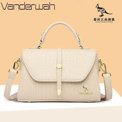 Sacs bandoulière en cuir crocodile 2024 pour femmes, sacs messager d’épaule pour femme, sacs à main et porte-monnaie de luxe de créateur pour dames.