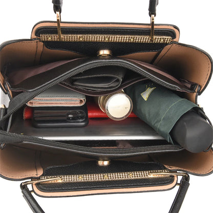 Sac bandoulière de luxe pour femme 2024, designer à 3 couches, grand sac à main en cuir à grande capacité pour femme, sac shopper de marque, sac fourre-tout messager.