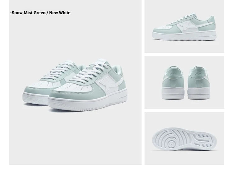 Baskets blanches Xtep pour femmes, printemps 2026, chaussures de couple polyvalentes, tendance et décontractées, à semelle épaisse rehaussante, chaussures de sport pour femmes 874118319851