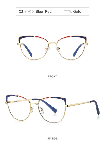 Lunettes de vue photochromiques œil de chat pour femmes JMISUS Fashion, monture papillon personnalisée, lunettes progressives anti-lumière bleue
