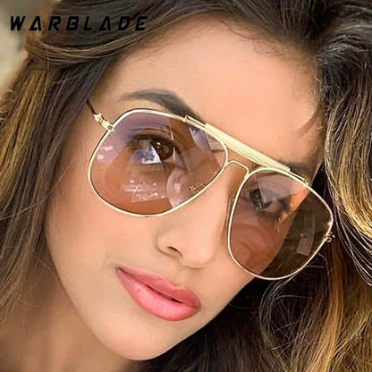 Nouvelles lunettes de soleil aviateur classiques en métal à la mode pour femmes et hommes, design vintage de marque, lunettes de soleil pour extérieur, voyage et conduite, protection UV400, lunettes