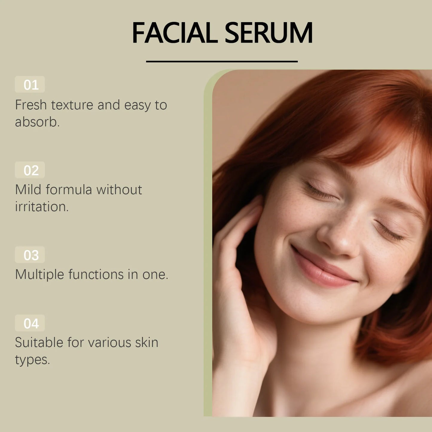 Sérum aux peptides de cuivre anti-rides, antioxydant, raffermissant, réparateur de la barrière cutanée, hydratation profonde, sérum visage à l’acide hyaluronique 30 ml