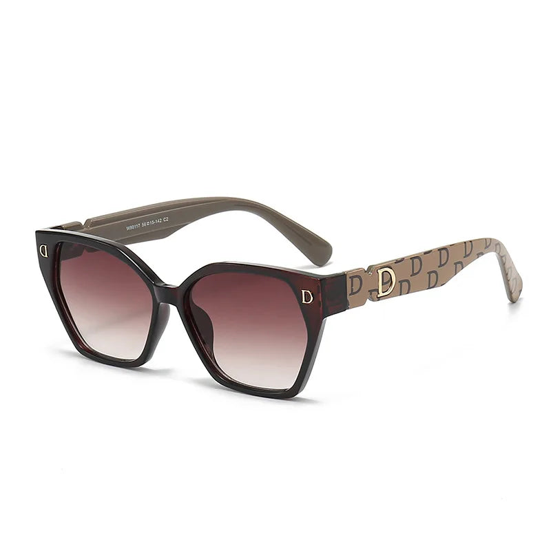 Nouvelle marque de mode de luxe lunettes de soleil pour femmes et hommes, élégantes lunettes œil-de-chat glamour pour femmes, lunettes de soleil tendance pour femmes, lunettes glamour.