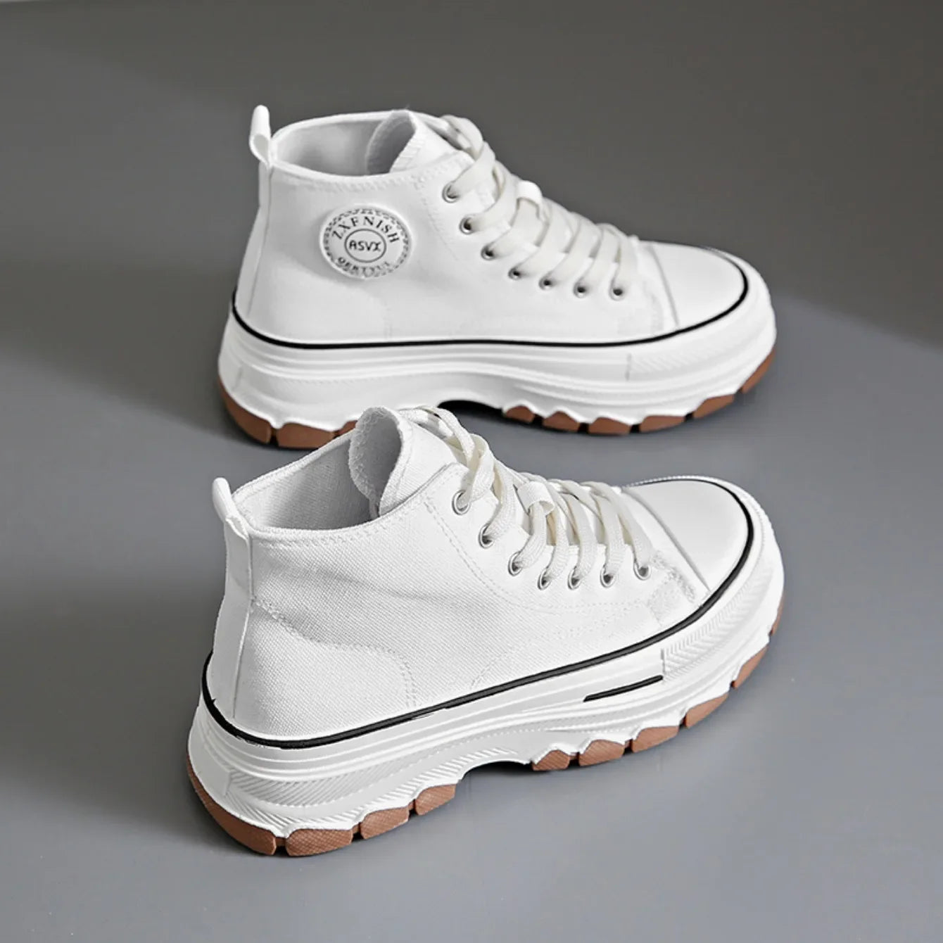 Chaussures en toile pour femmes 2024, baskets décontractées à plateforme avec étoiles, chaussures de sport et de course en toile, chaussures de tennis, baskets de marche d’extérieur.
