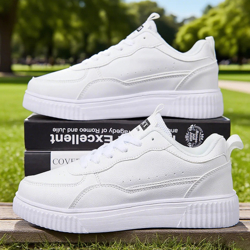 Chaussures décontractées pour femmes, respirantes, plates, pour la marche, baskets blanches, chaussures féminines de sport, de course, de marche en extérieur pour hommes