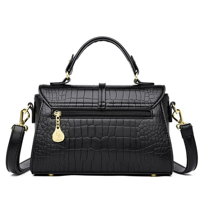 Sacs bandoulière en cuir crocodile 2024 pour femmes, sacs messager d’épaule pour femme, sacs à main et porte-monnaie de luxe de créateur pour dames.