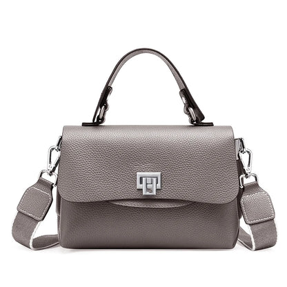 Sac à main Zency pour femme en cuir véritable avec poignée supérieure, style enveloppe simple et tendance, sac à bandoulière de marque de luxe, petit sac bandoulière croisé pour femme